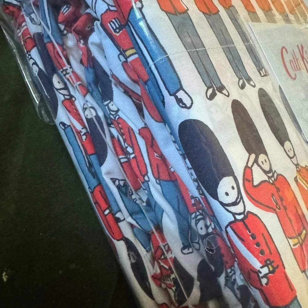 CATH KIDSTON sheets- the cutest “guards” 100%  ￼ cotton, queen size. See pics: